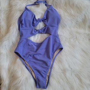 Lavender shade and shore large one peice swim